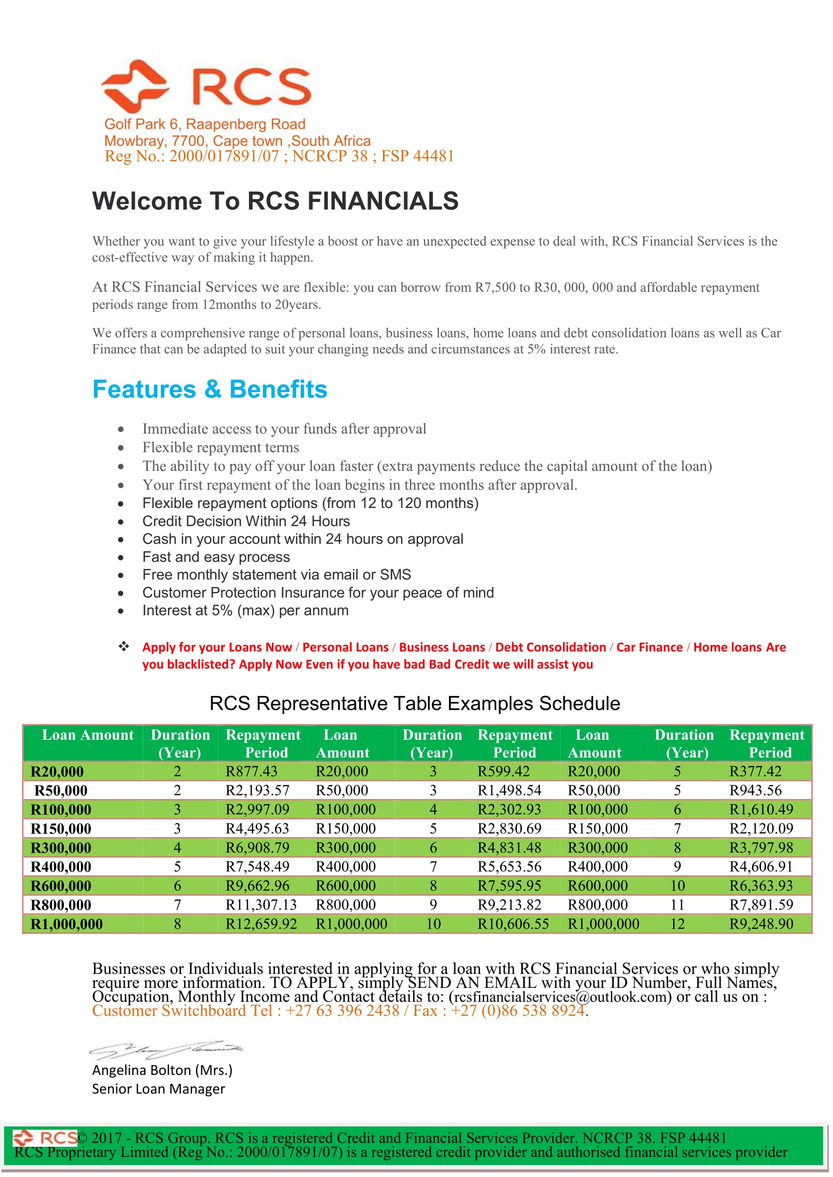 Rcs Financial Services Welcome To Rcs Financial Services Brendinghat